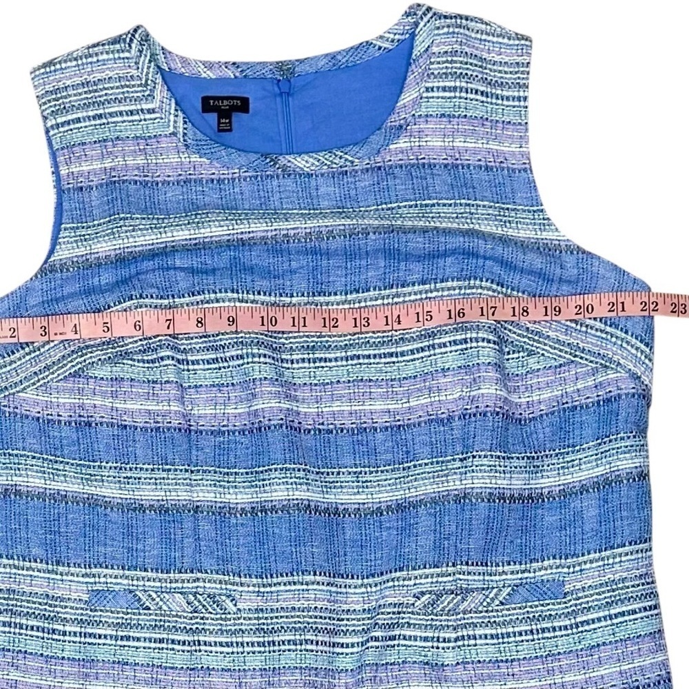 Talbots Sleeveless Tweed Shift Dress Plus Size 14W - Picture 11 of 12
